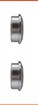 Rear bumper external aluminum spacer nylon