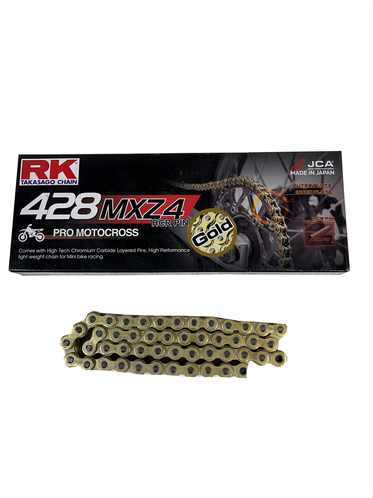 Chain 125cc 12.7 RK 428 MXZ-GB 70 to 72