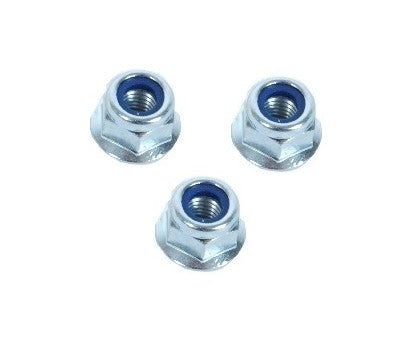 Nylstop flanged nut 6/8 mm