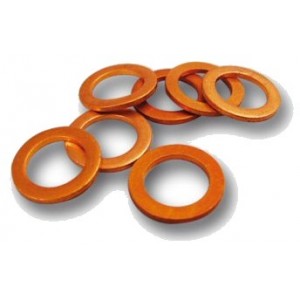 Copper bleed screw washer